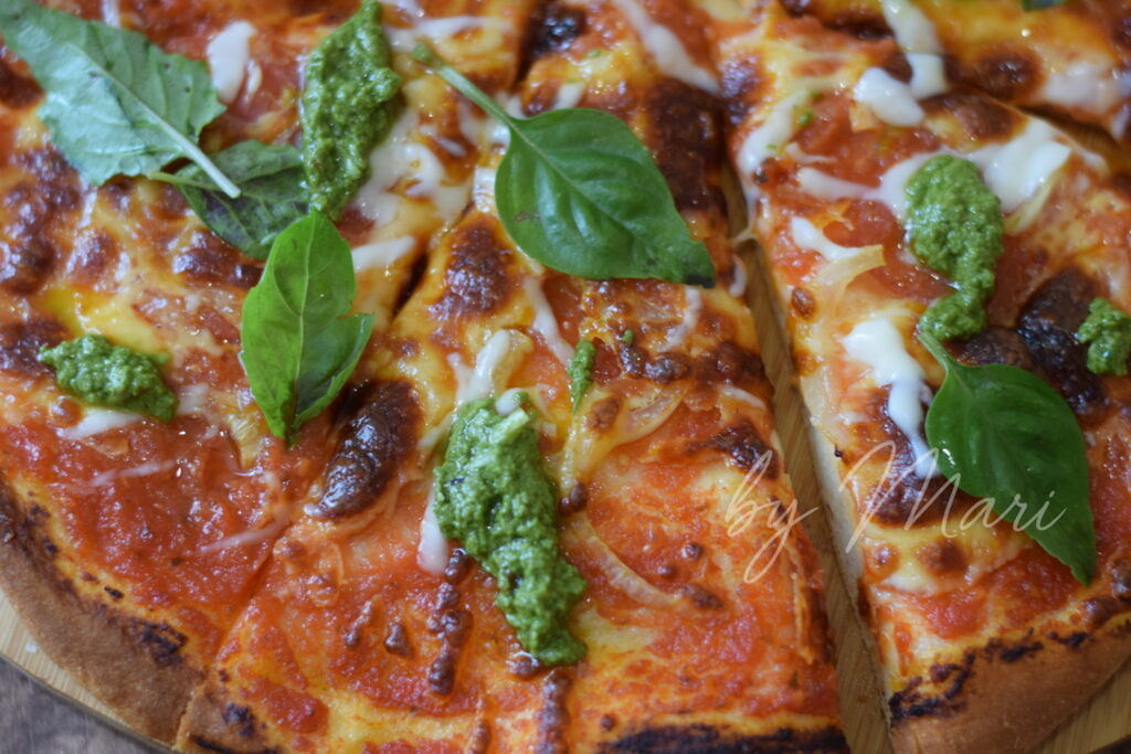 пицца с песто