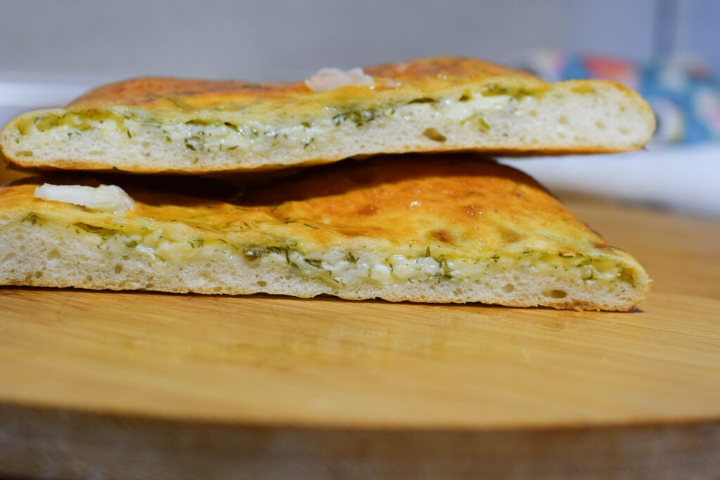 разрез лепешки