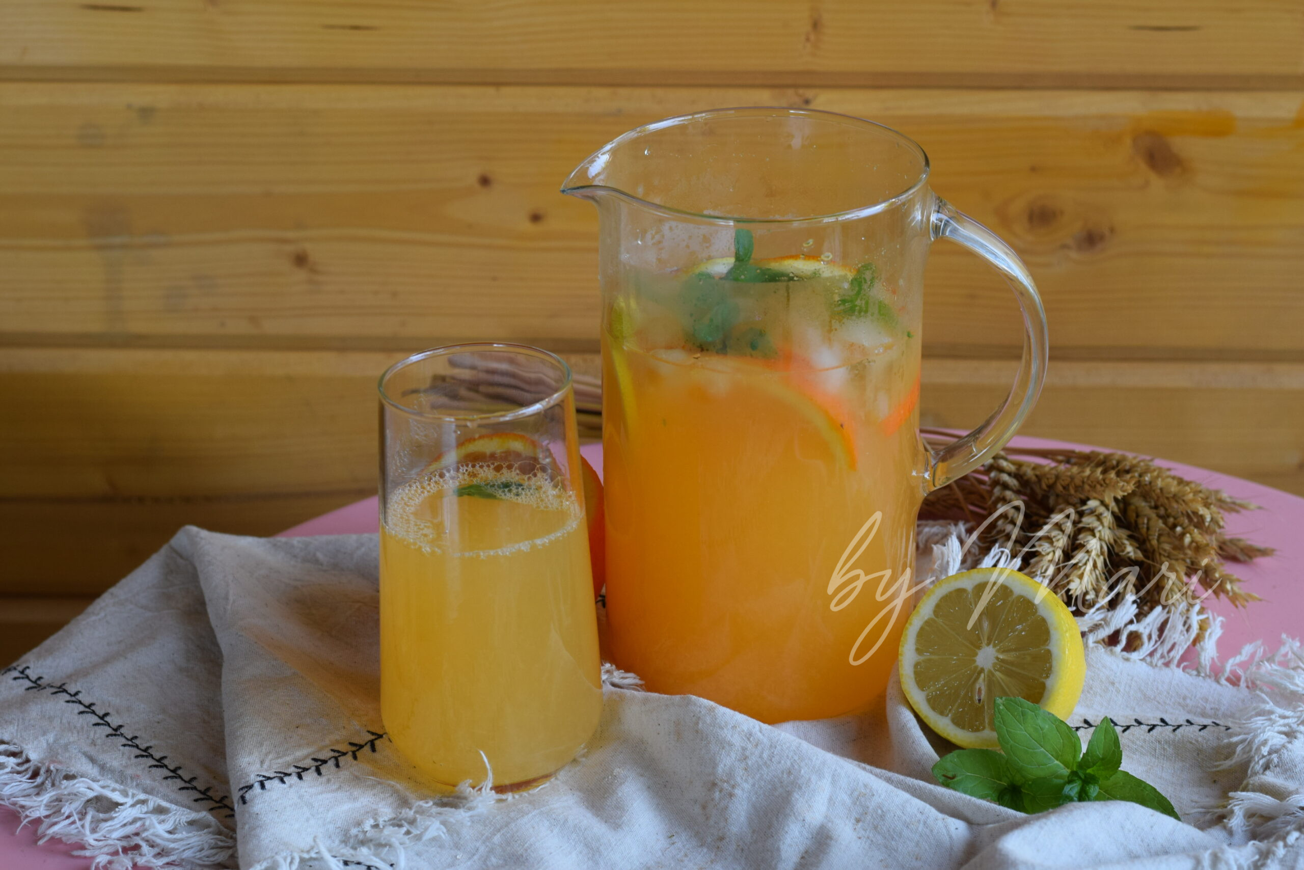 лимонад апельсин и лимон