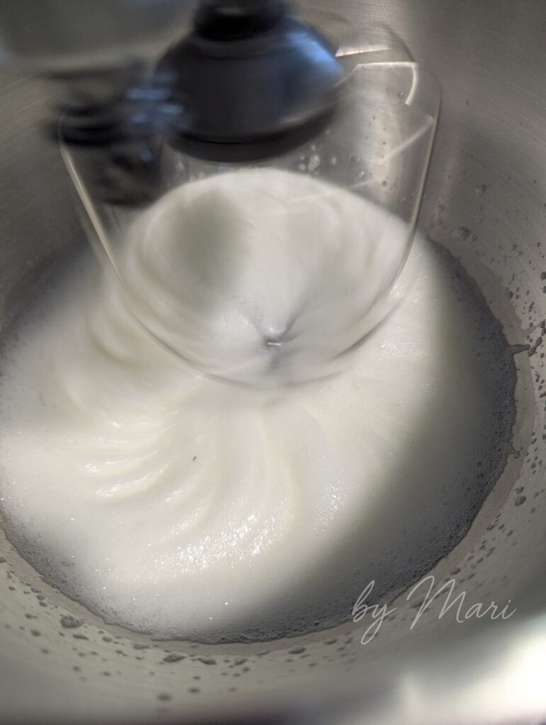 процесс готовки меренги