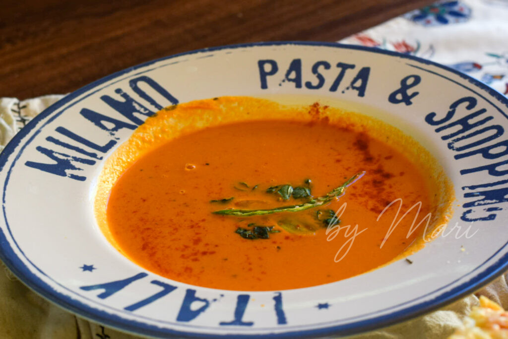 томатный суп с базиликом