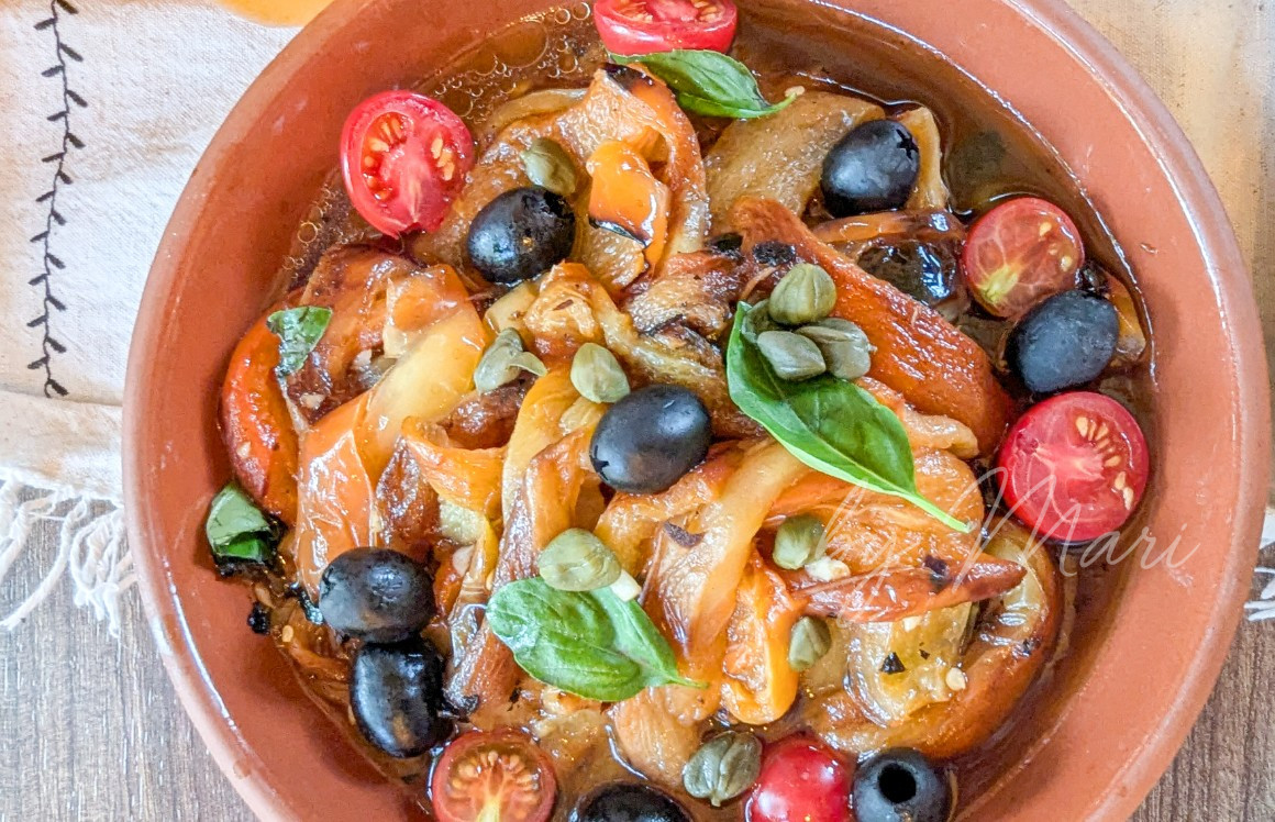 Запечённый перец в масле