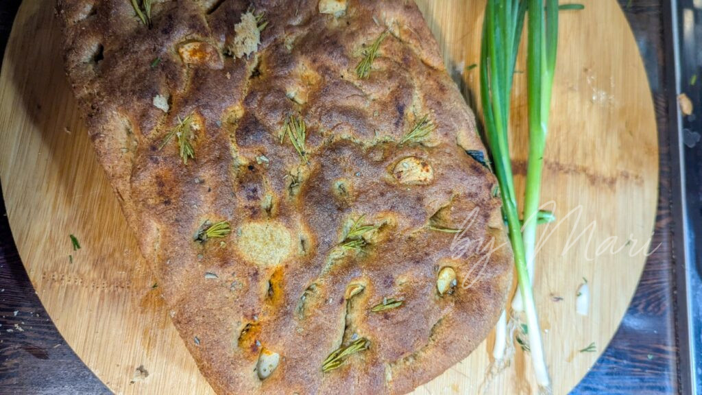 фокачча и овощное рагу на обед