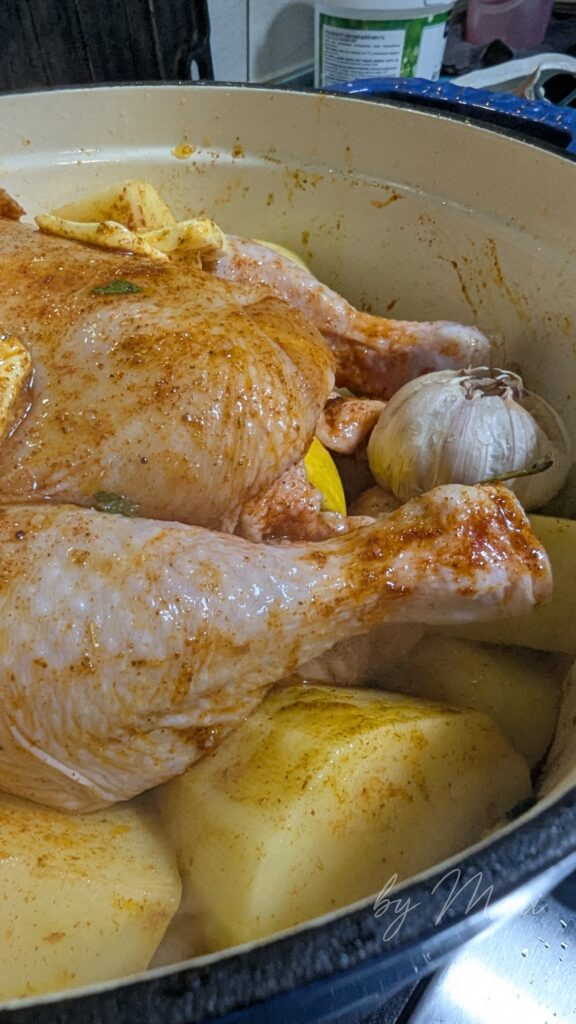 ложем курицу в духовку 