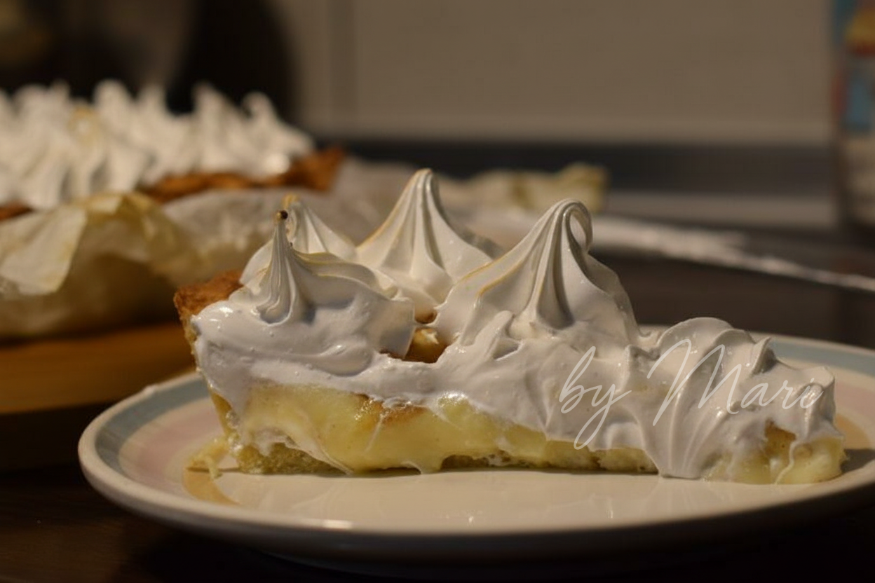 яблочный пирог с безе