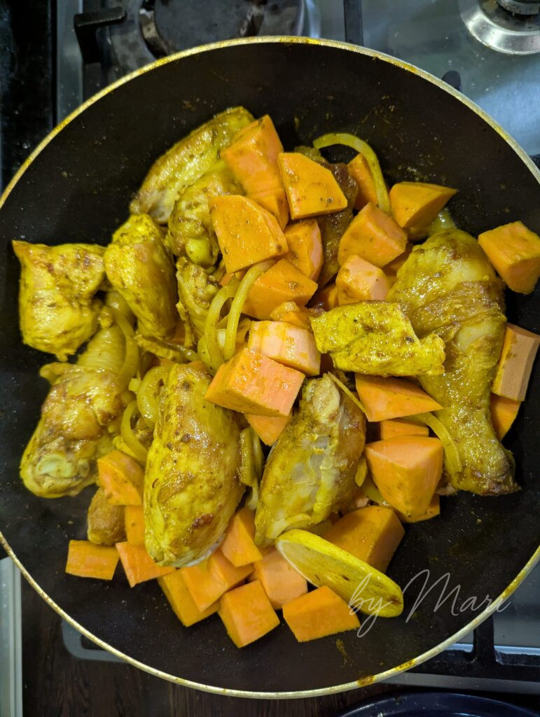 карри с бататом