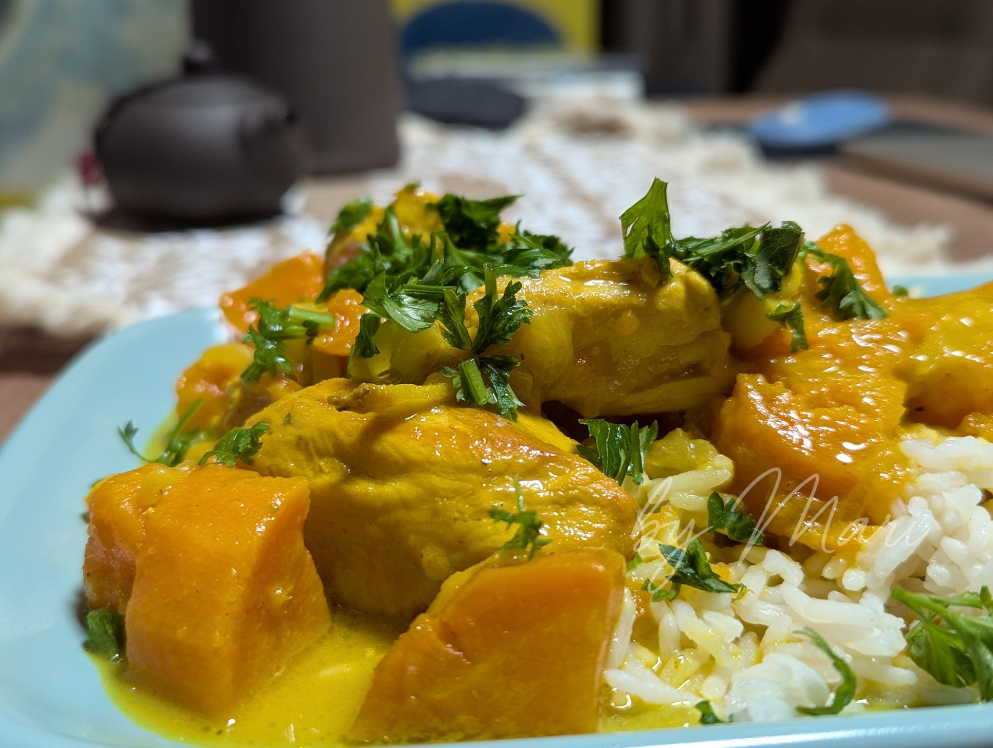 карри с бататом