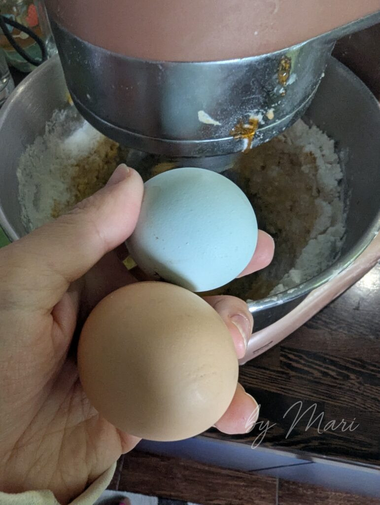 желток в тесто